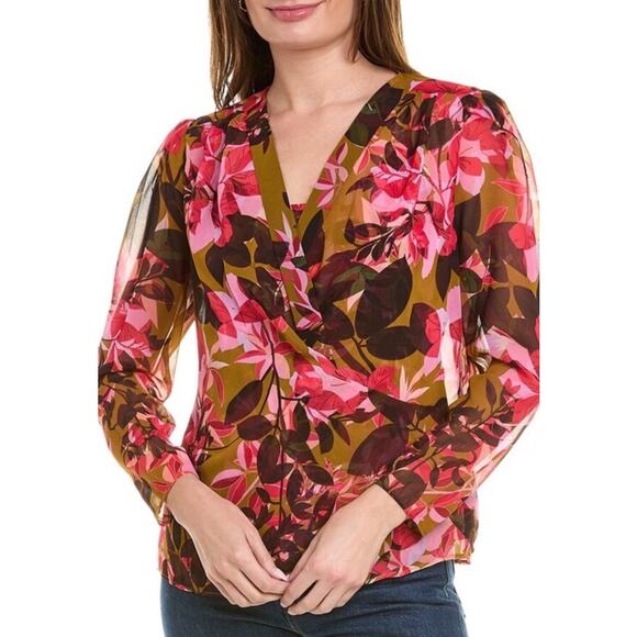 CAbi Tops - Cabi Mia Blouse Top Shirt 4257 Fall Tropical NWT Medium Flowy Vneck Flowers Boho